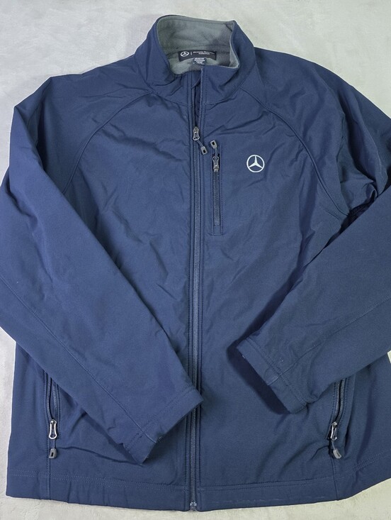 Mercedes-Benz USA Collection Navy Blue Fleece Lined Jacket 2XL  Water Resistant